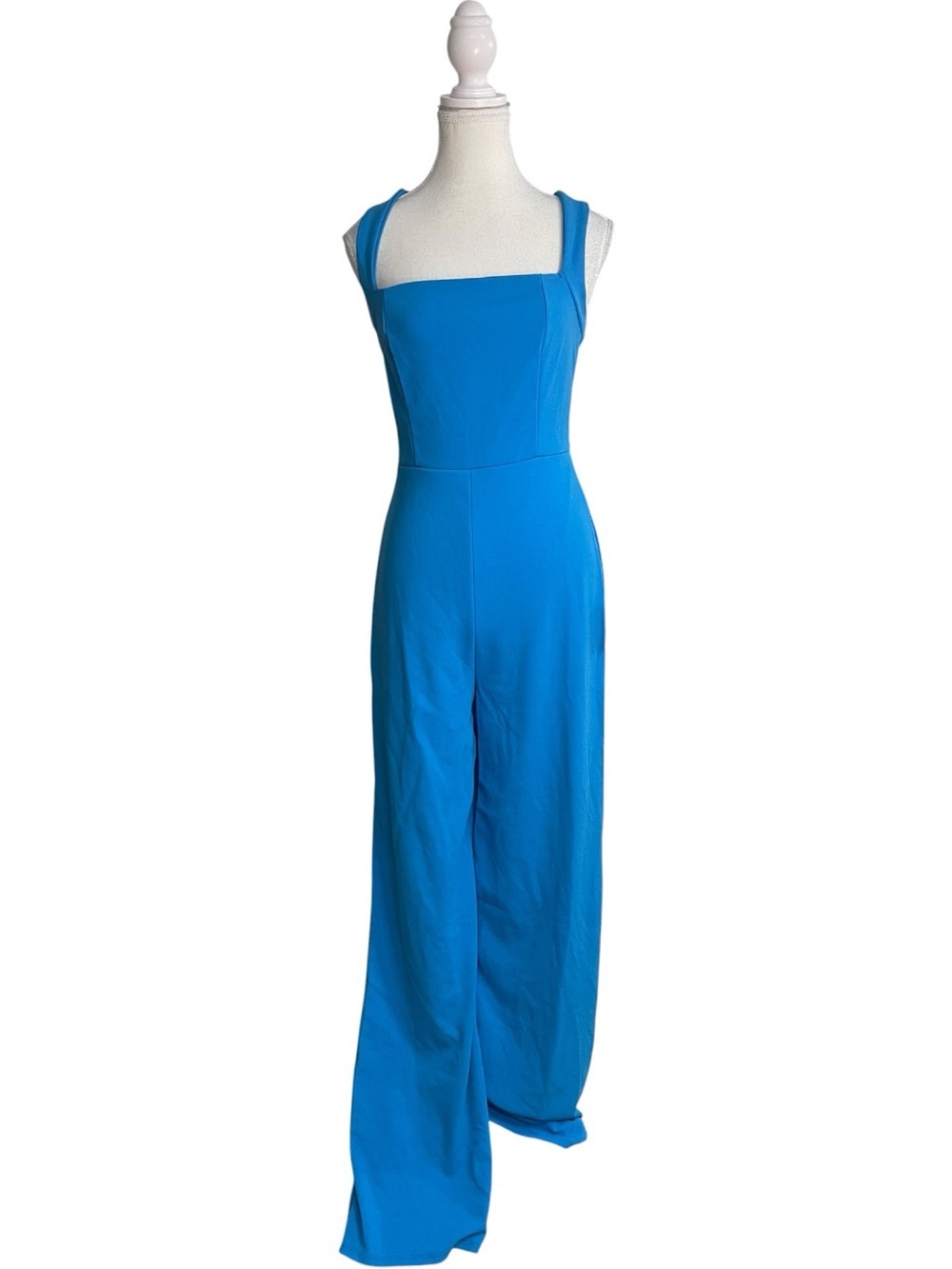 Lulus Glamorous Dedication Sleeveless Wide-Length Jumpsuit Blue